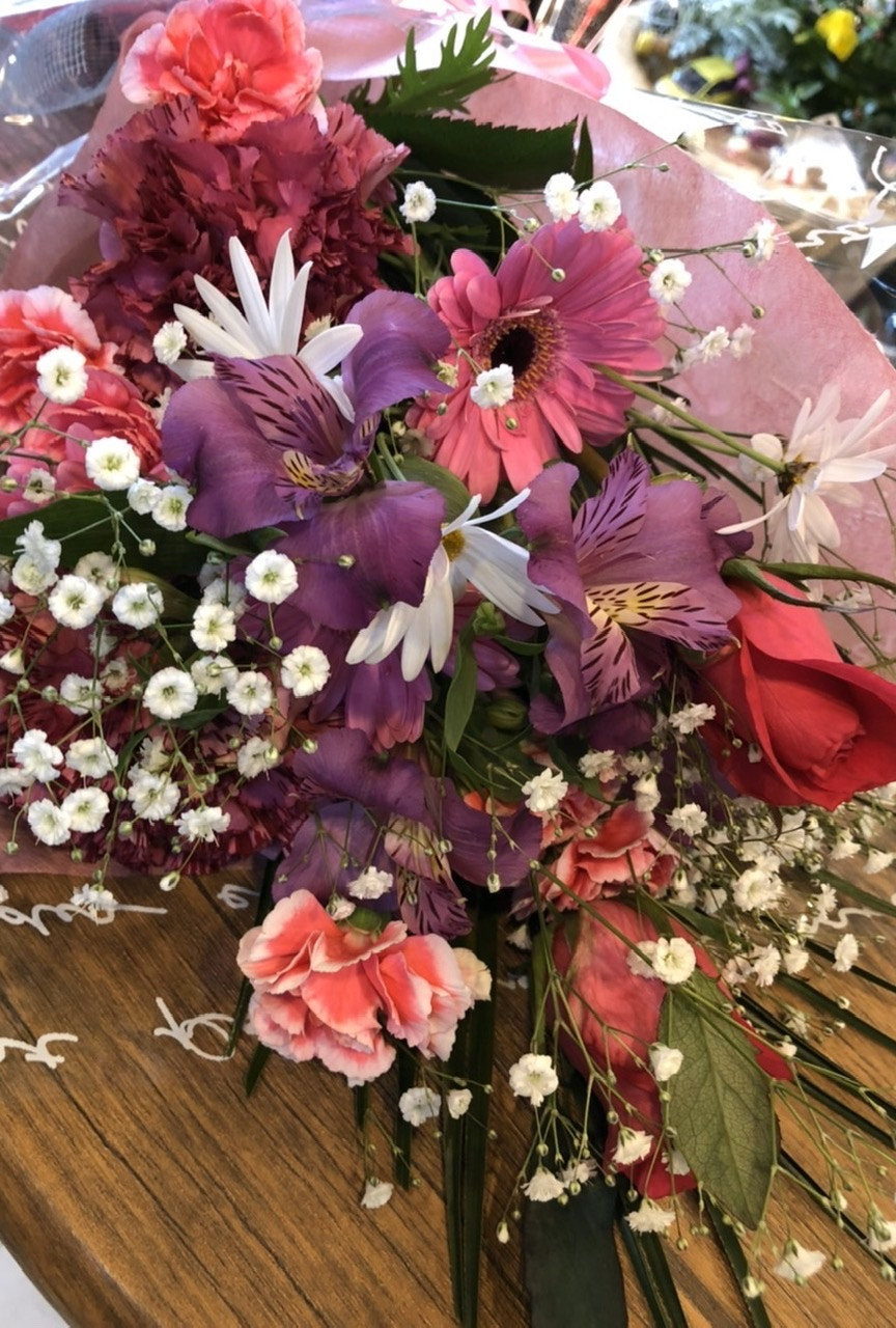 学校　先生　花束